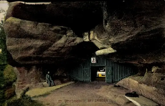 Ak Saverne Zabern Elsass Bas Rhin, Grotte Saint-Vit