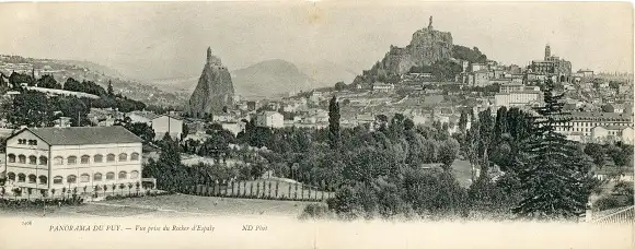 Klapp Ak Le Puy en Velay Haute Loire, Panorama, Rocher d'Espaly