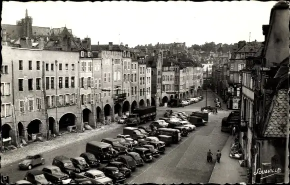 Ak Metz Moselle, Place Saint Louis, les Arcades