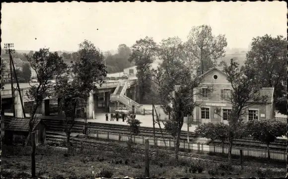 Ak Meuse Haute Marne, Bahnhof, Brücke