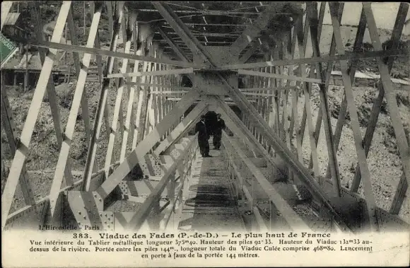 Ak Les Ancizes Comps Puy de Dôme, Viaduc des Fades