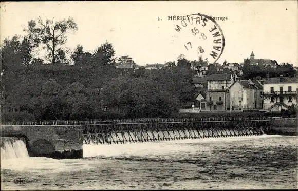 Ak Héricy Seine et Marne, Dam