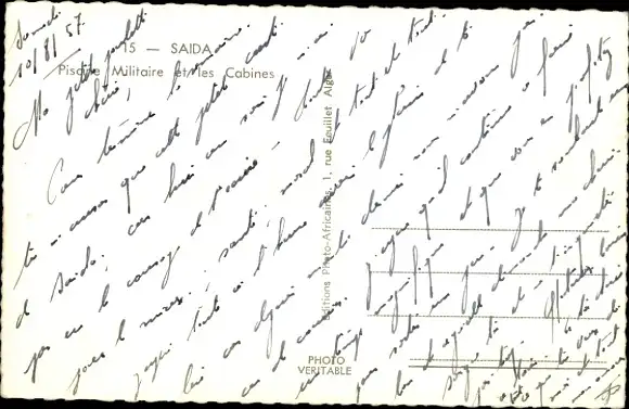 Ak Saïda Algerien, Partie im Schwimmbad