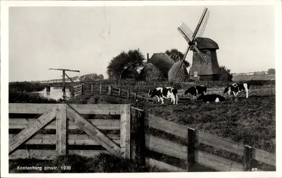 Ak Südholland, Koetenburg, Molen