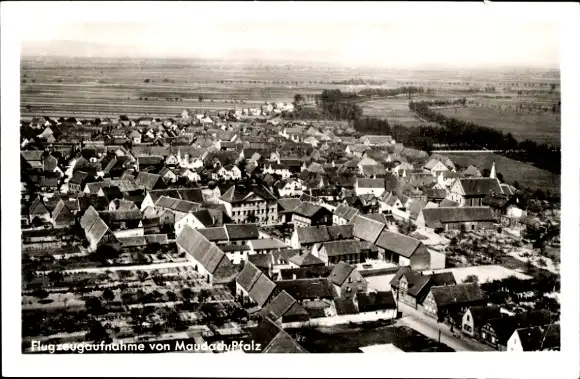 Ak Maudach Ludwigshafen am Rhein Pfalz, Fliegeraufnahme