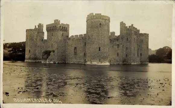 Ak Bodiam East Sussex England, Schloss