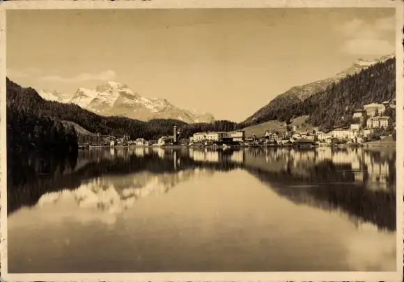Ak Sankt Moritz Kanton Graubünden, Statzersee