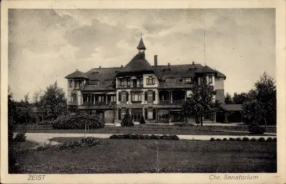 Ak Zeist Utrecht Niederlande, Chr. Sanatorium