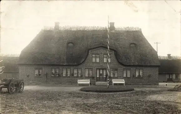 Ak Glücksburg an der Ostsee, Gutshof