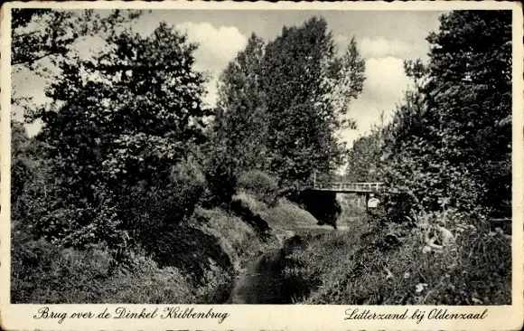 Ak De Lutte Overijssel, Kribbenbrug, Dinkel