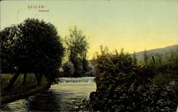 Ak Geulem Houthem Limburg Niederlande, Wasserfall