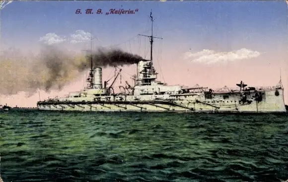 Ak Deutsches Kriegsschiff, SMS Kaiserin, Kaiserliche Marine