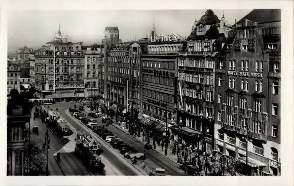 Ak Praha Prag Tschechien, Wenzelsplatz