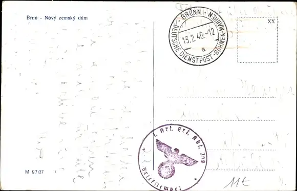 Ak Brno Brünn Südmähren, Novy zemsky dum