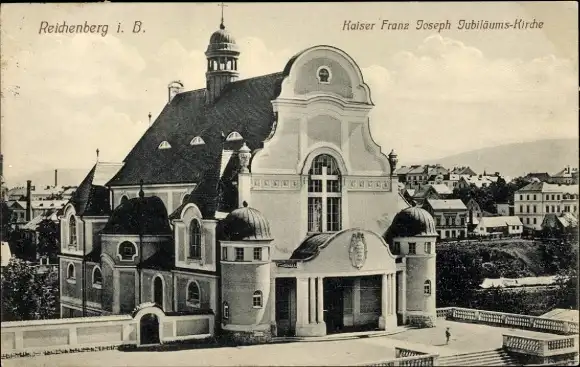 Ak Liberec Reichenberg in Böhmen, Kaiser-Franz-Joseph-Jubiläums-Kirche