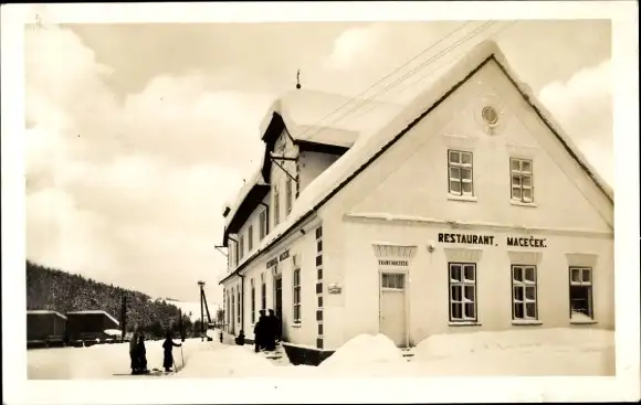 Ak Horní Bečva Beskiden Region Zlin, Restaurant Macecer