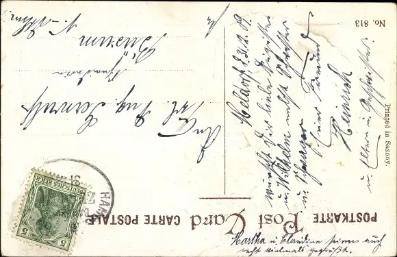 Präge Ak Glückwunsch Neujahr, Mädchen-Portrait, Mistelzweige