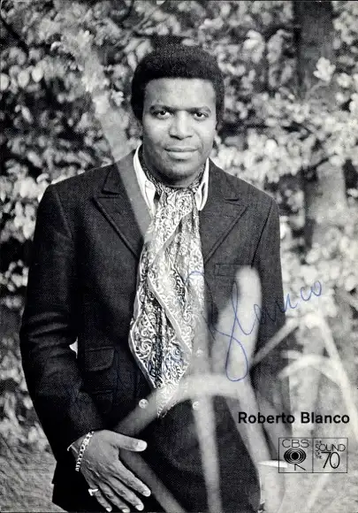 Ak Schauspieler Roberto Blanco, Portrait, Autogramm