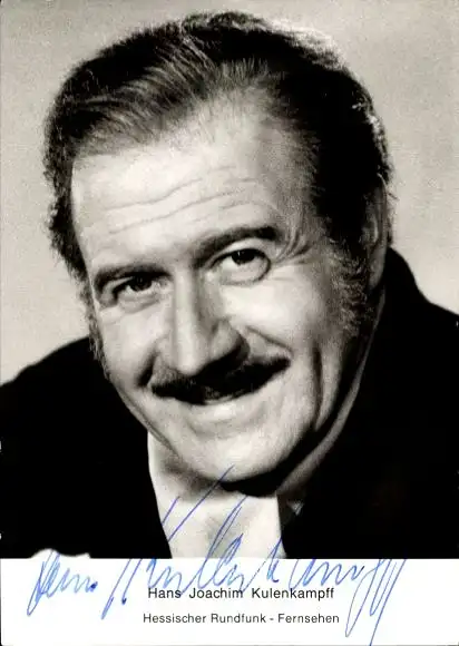 Ak Schauspieler Hans Joachim Kuhlenkampff, Portrait, Autogramm