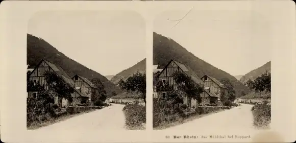 Stereo Foto Boppard im Rhein Hunsrück Kreis, Partie im Mühlthal