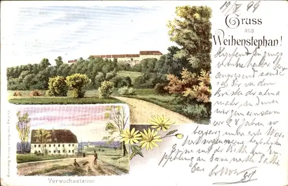 Ak Weihenstephan Freising in Oberbayern, Versuchsstation