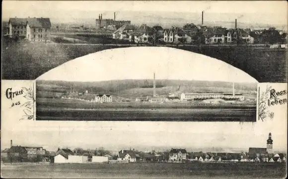 Ak Roßleben an der Unstrut Kyffhäuserkreis, Totalansicht