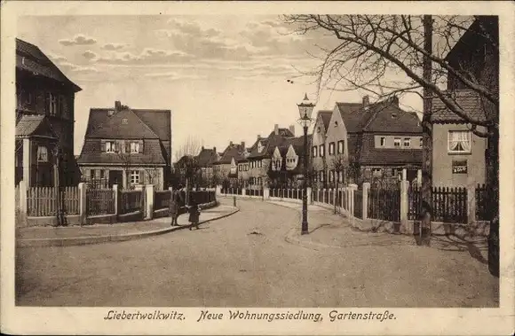 Ak Liebertwolkwitz Leipzig in Sachsen, Neue Wohnungssiedlung, Gartenstraße