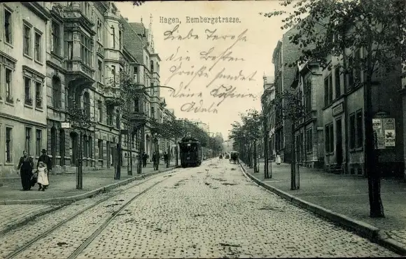 Ak Hagen in Westfalen, Rembergstraße