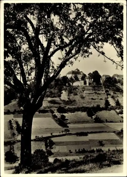 Ak Stetten Künzelsau Baden Württemberg, Schloss Stetten, Autograph Graf, Gräfin Luckner