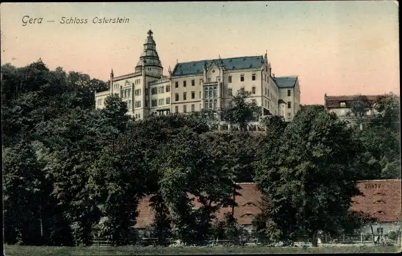 Ak Gera in Thüringen, Schloss Osterstein