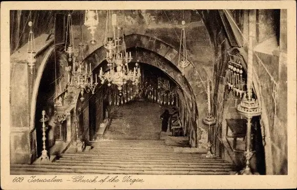 Ak Jerusalem Israel, Marien Grabeskirche