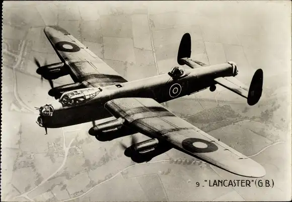 Ak Britisches Militärflugzeug Lancaster