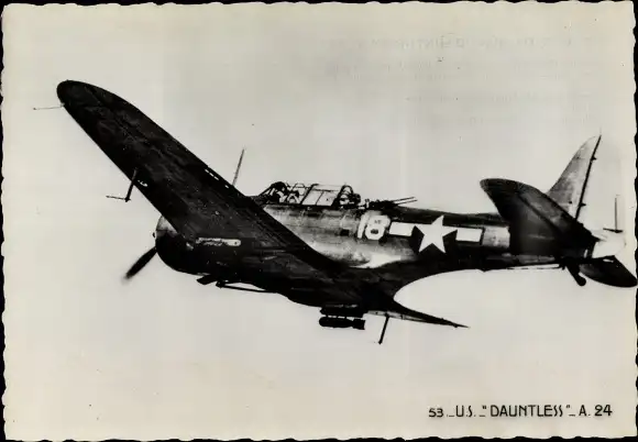 Ak Amerikanisches Militärflugzeug US Douglas Dauntless A24