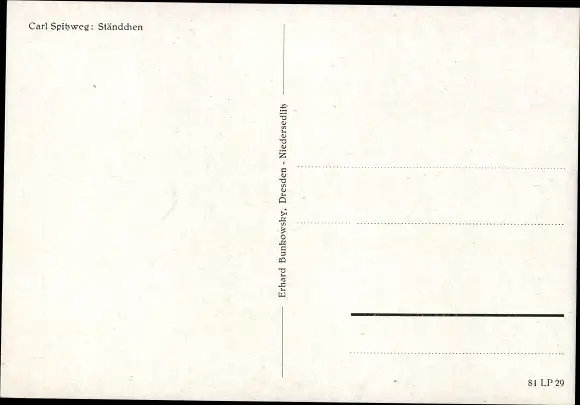 Künstler Ak Spitzweg, C., Ständchen, Musizierende Männer