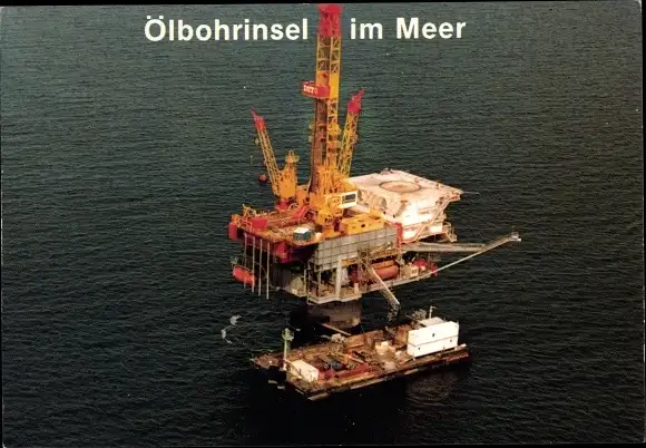 Ak Ölbohrinsel im Meer, Texaco