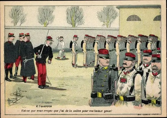 Künstler Ak Guillaume, Albert, Französische Soldaten, Soldatenleben