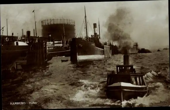 Ak Hamburg Mitte Altstadt, Hafen, Schiffe