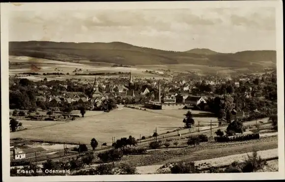 Ak Erbach im Odenwald Hessen, Panorama