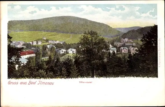 Ak Ilmenau in Thüringen, Villenviertel