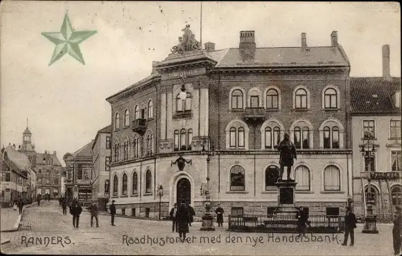 Ak Randers Dänemark, Raadhustorvet, Handelsbank