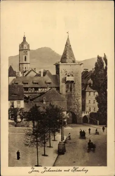 Ak Jena in Thüringen, Johannitor, Hausberg