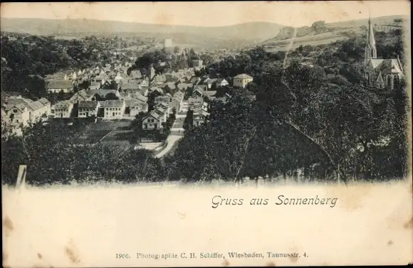 Ak Sonnenberg Wiesbaden in Hessen, Gesamtansicht