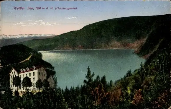 Ak Orbey Urbeis Elsass Haut Rhin, Lac Blanc, Weißer See