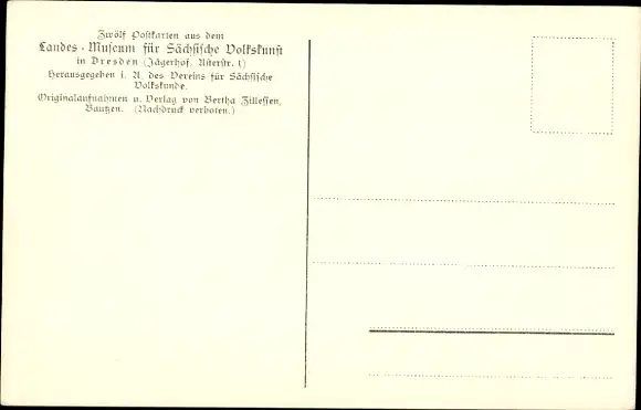 Ak Dresden Neustadt, Jägerhof, Landesmuseum für Sächsische Volkskunst