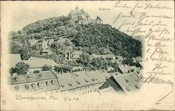 Ak Wernigerode im Harz, Schloss