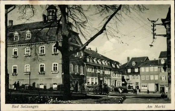 Ak Bad Salzungen in Thüringen, Am Markt