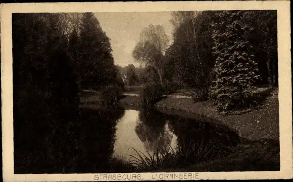 Ak Strasbourg Straßburg Elsass Bas Rhin, Orangerie