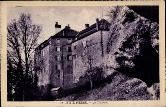 Ak La Petite Pierre Lützelstein Elsass Bas Rhin, Schloss