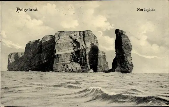 Ak Nordseeinsel Helgoland, Nordspitze