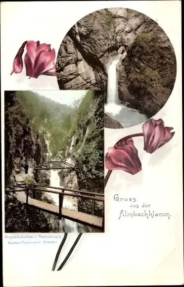 Ak Marktschellenberg in Bayern, Almbachklamm